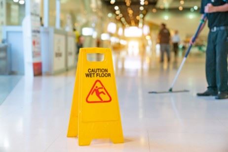 slip and fall sign